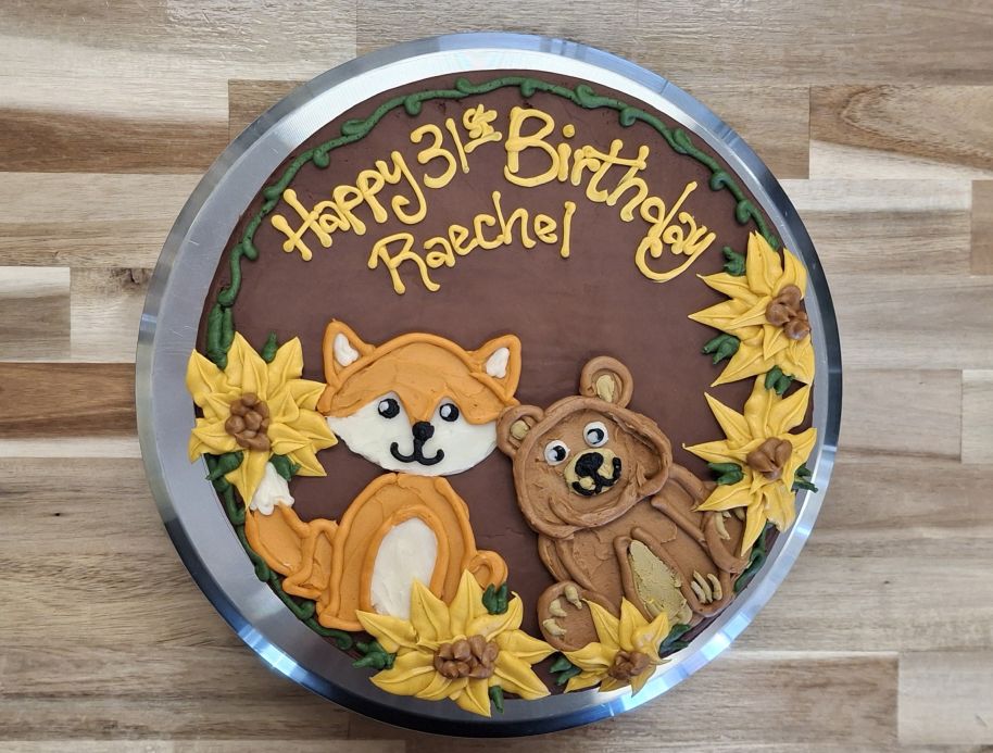 Gluten Free Devil's Layer Cake Woodlands Creatures